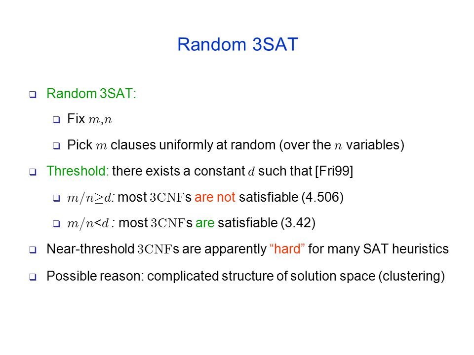 It S All About The Support A New Perspective On The Satisfiability Problem Danny Vilenchik Ppt Download