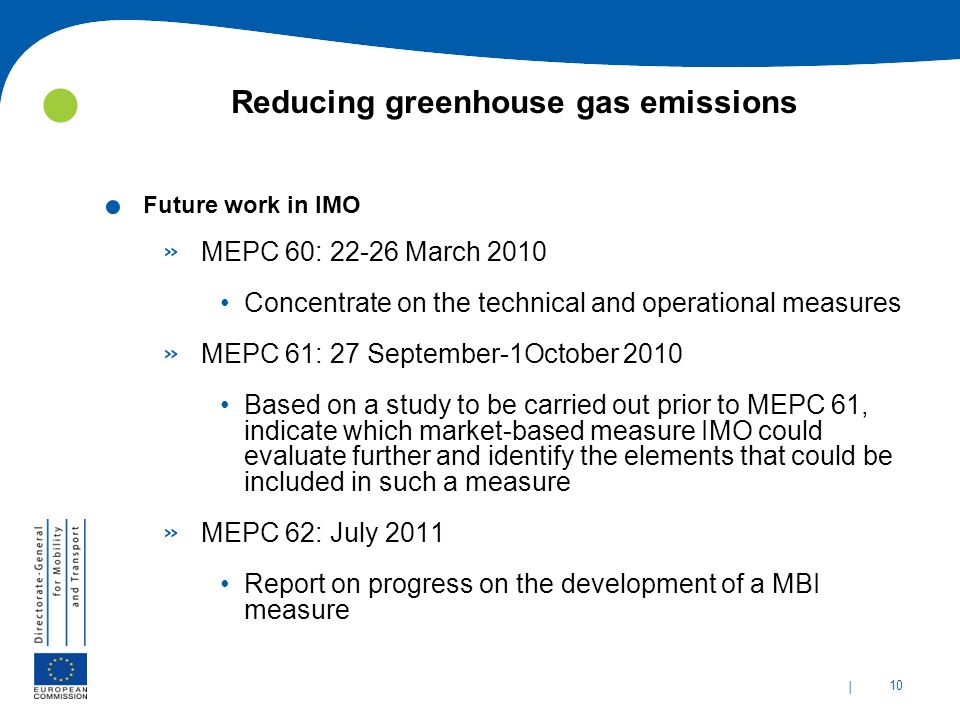 | 10 Reducing greenhouse gas emissions.