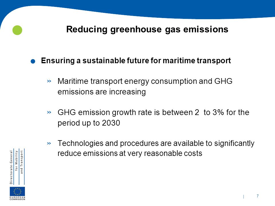 | 7 Reducing greenhouse gas emissions.