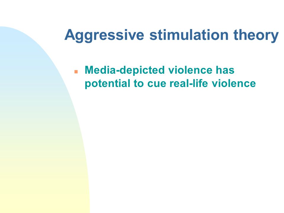 Negative effects of media violence