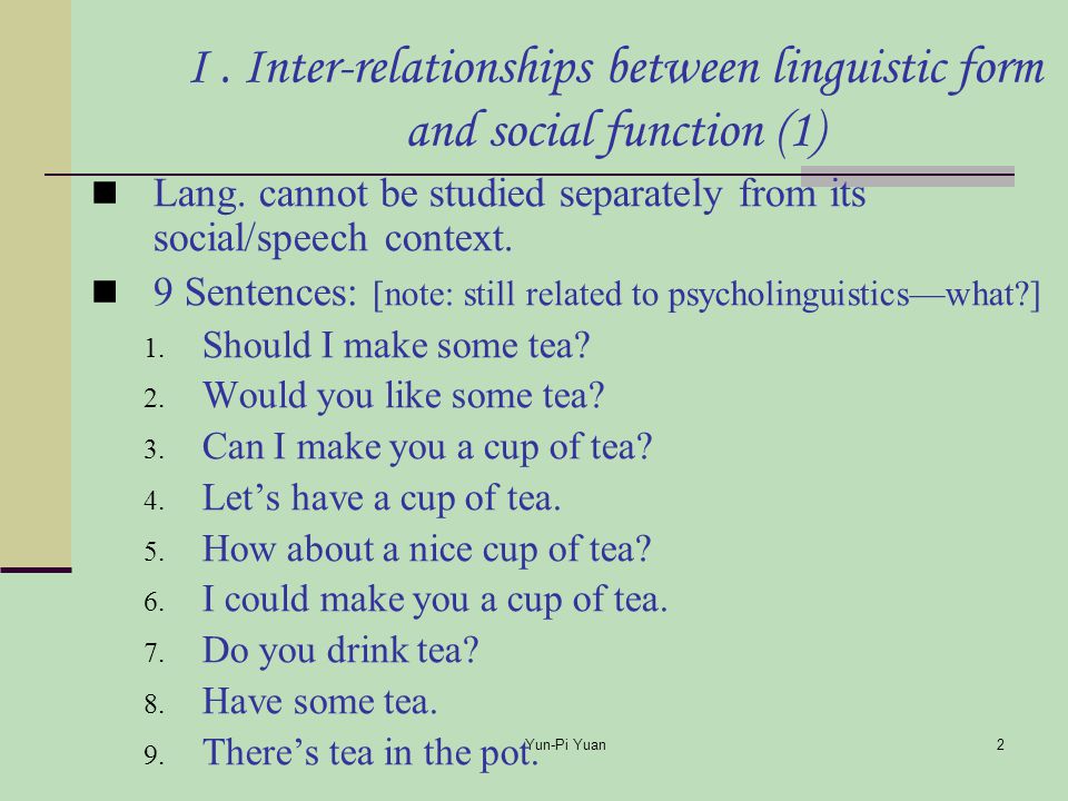 Linguistic Form