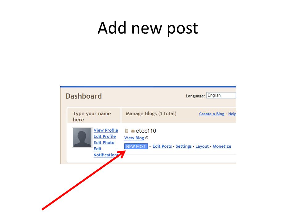 Add new post