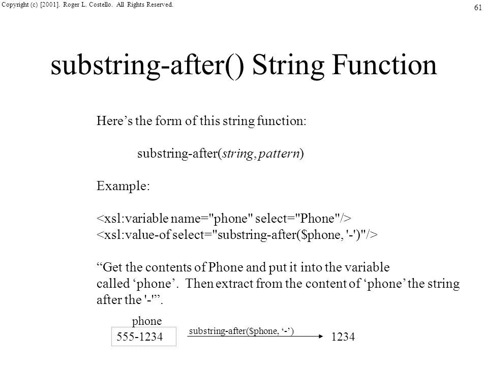 xsl substring-after example Selected attribute in xslt drop down stack overflow.