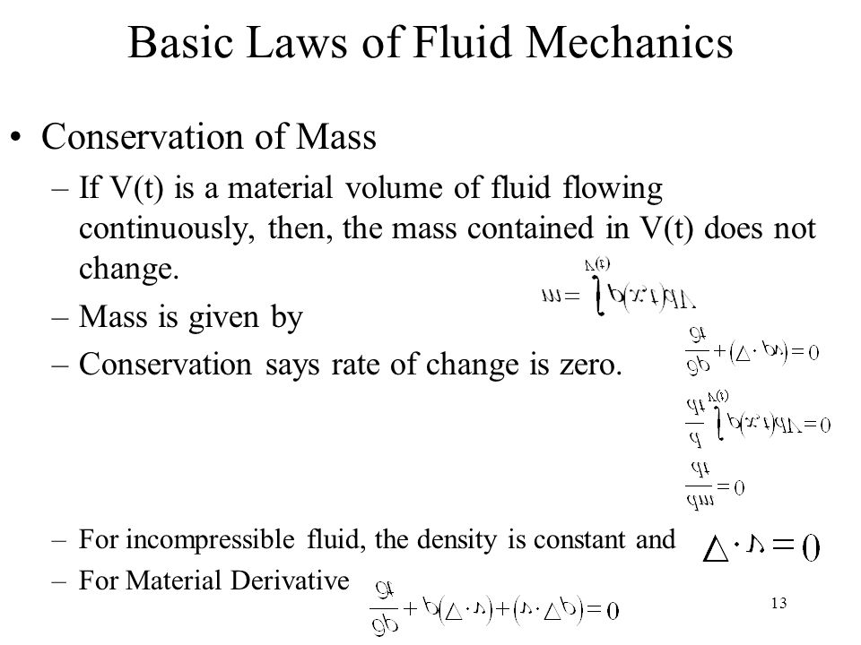 1 MFGT 242: Flow Analysis Chapter 4: Governing Equations for Fluid Flow  Professor Joe Greene CSU, CHICO. - ppt download