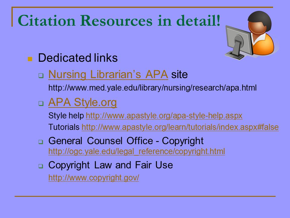 Citation Resources in detail.