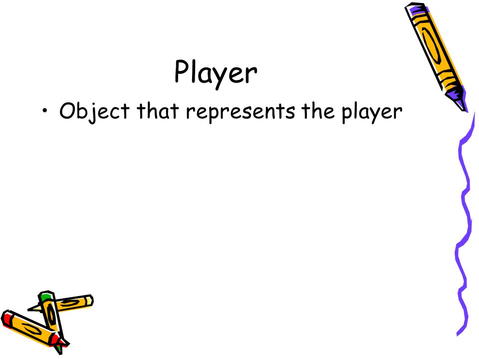 Player Object that represents the player