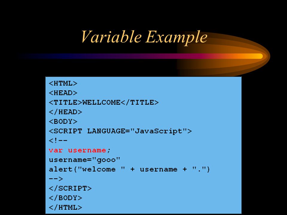 Variable Example