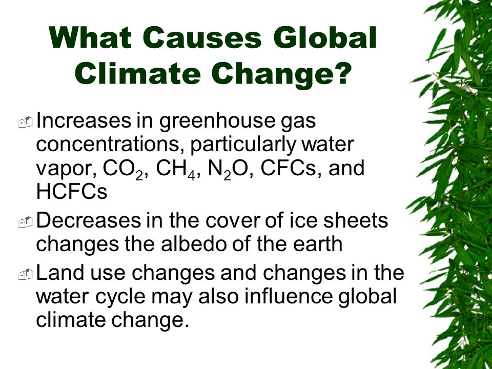 What Causes Global Climate Change.