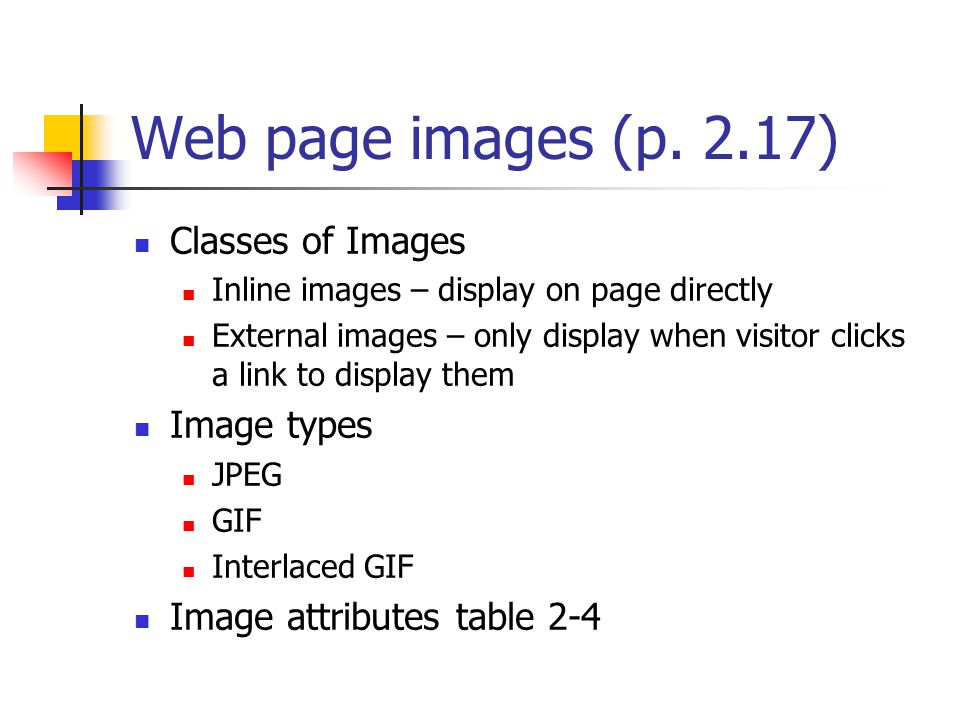Web page images (p.