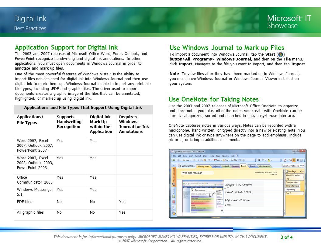 3 of 4 Use Windows Journal to Mark up Files To import a document into Windows Journal, tap the Start ( ) button>All Programs> Windows Journal, and then on the File menu, click Import.