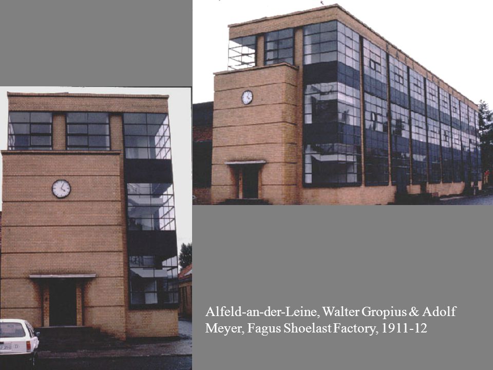 Alfeld-an-der-Leine, Walter Gropius & Adolf Meyer, Fagus Shoelast Factory,