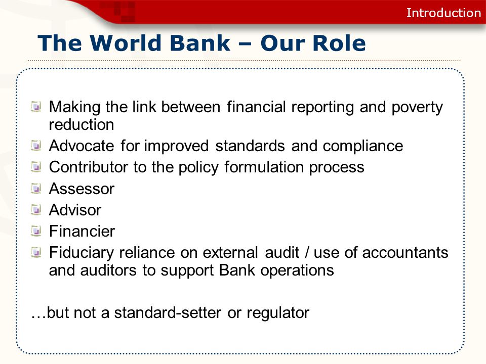 role of ibrd