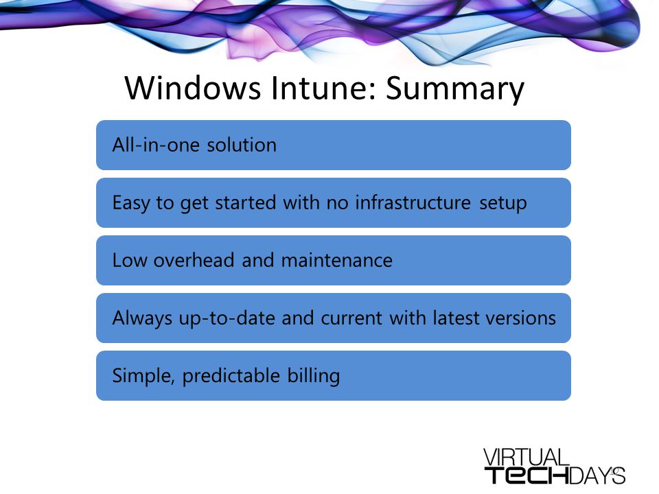 Windows Intune: Summary 12