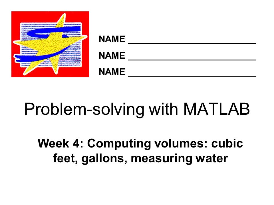 problem solving with matlab