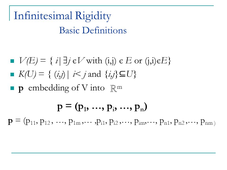 Combinatorial Rigidity Jack Graver Brigitte Servatius Herman Servatius Jenny Stathopoulou December Ppt Download