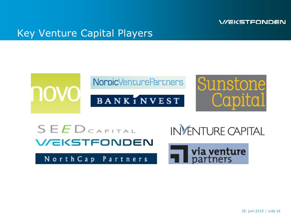 / side25. juni Key Venture Capital Players