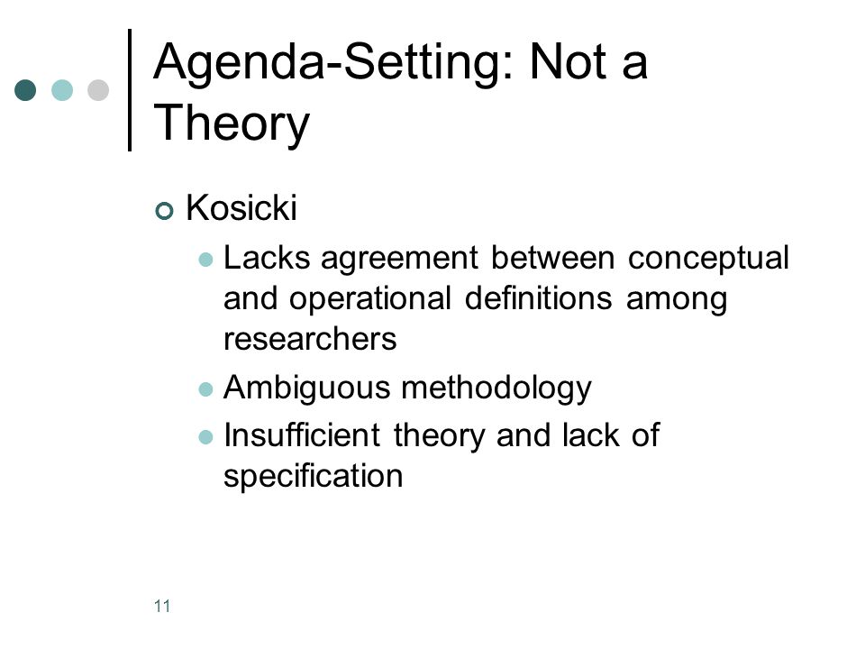 agenda setting theory definition