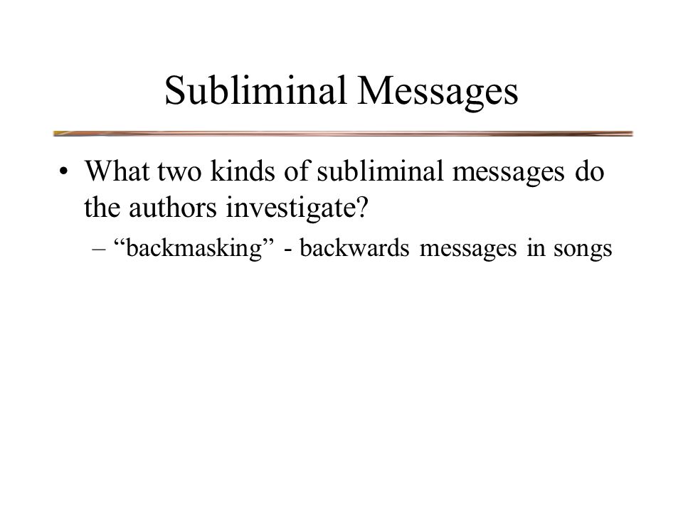 subliminal messages in songs backwards