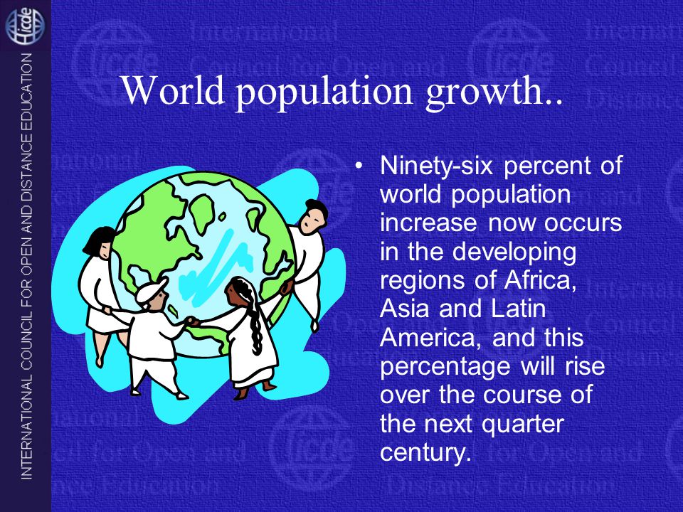 World population growth..