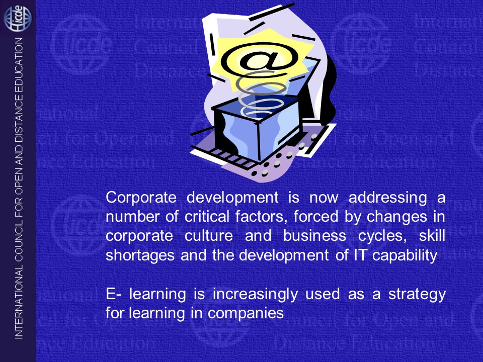 Corporate development is now addressing a number of critical factors, forced by changes in corporate culture and business cycles, skill shortages and the development of IT capability.