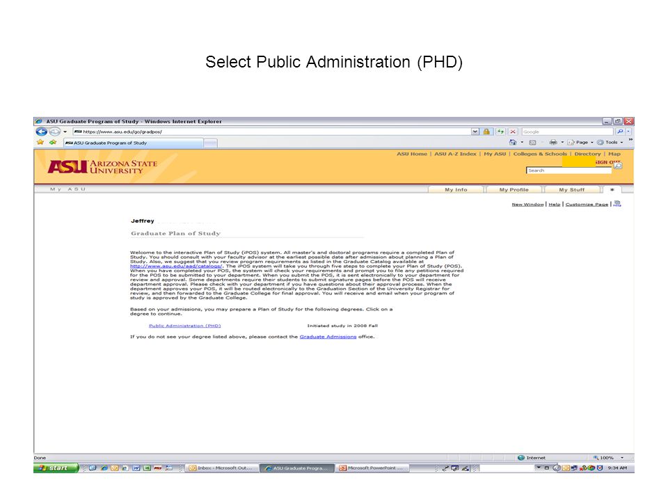 Select Public Administration (PHD)