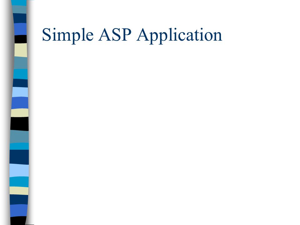 Simple ASP Application