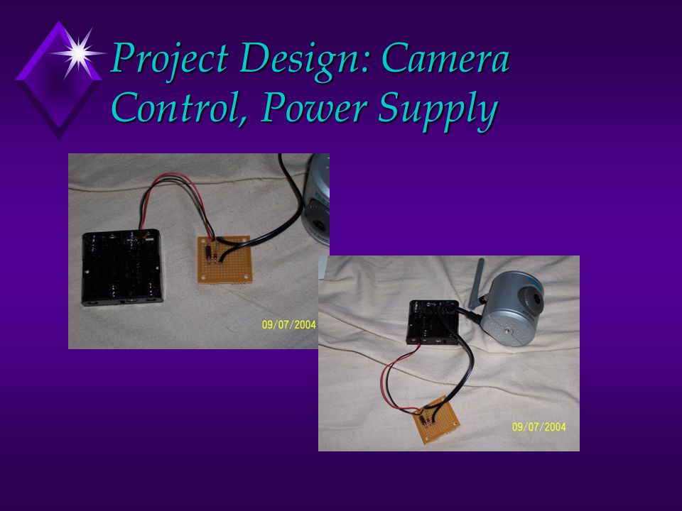 Project Design: Camera Control, Power Supply