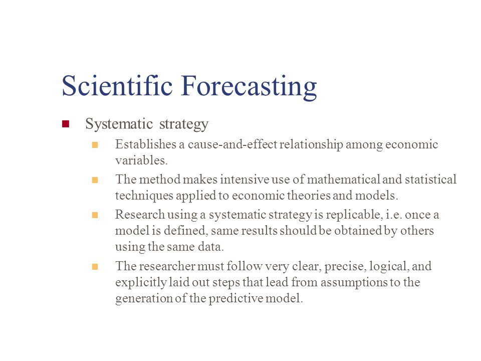 theories of business forecasting