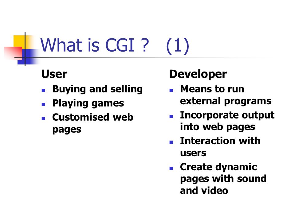 What is CGI .