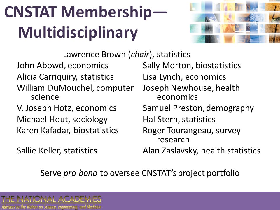 The Federal Statistical System And Nchs S Contributions