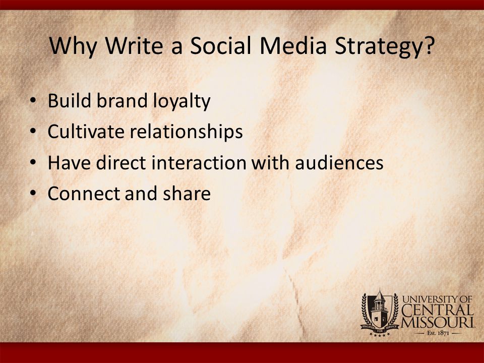 Why Write a Social Media Strategy.