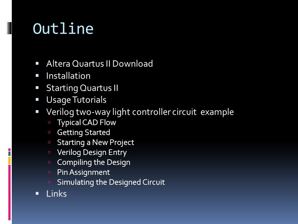 altera quartus ii tutorial part i altera quartus ii tutorial part i