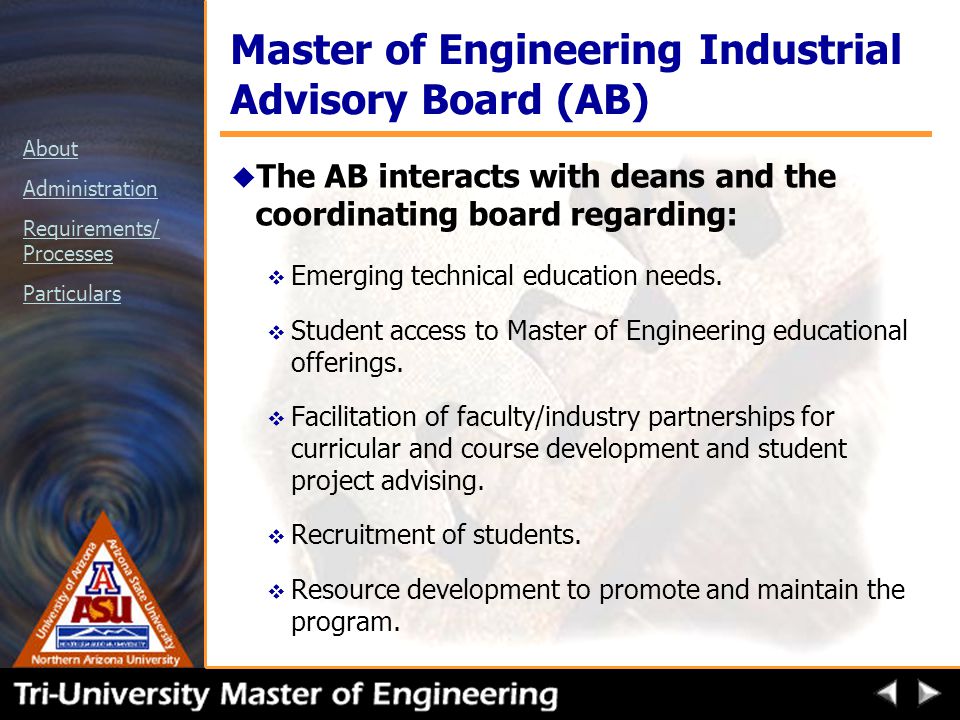 Asu Industrial Engineering Major Map About Administration Requirements/ Processes Particulars Master Of Engineering  Degree Designed For Distance Learning A Collaborative Program Designed By.  - Ppt Download