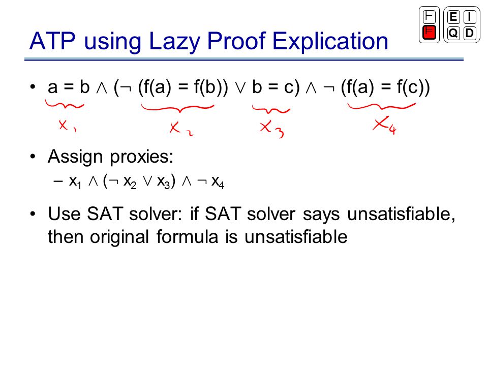 Last Time Proof System Search Interpretation Search Quantifiers Equality Decision Procedures Induction Cross Cutting Aspectsmain Search Strategy Ppt Download