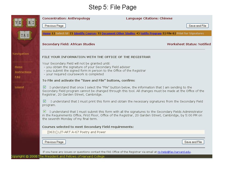 10 Step 5: File Page