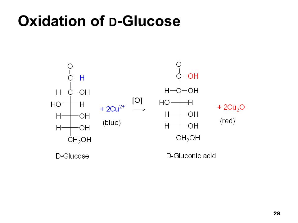 28 Oxidation of D -Glucose [O]