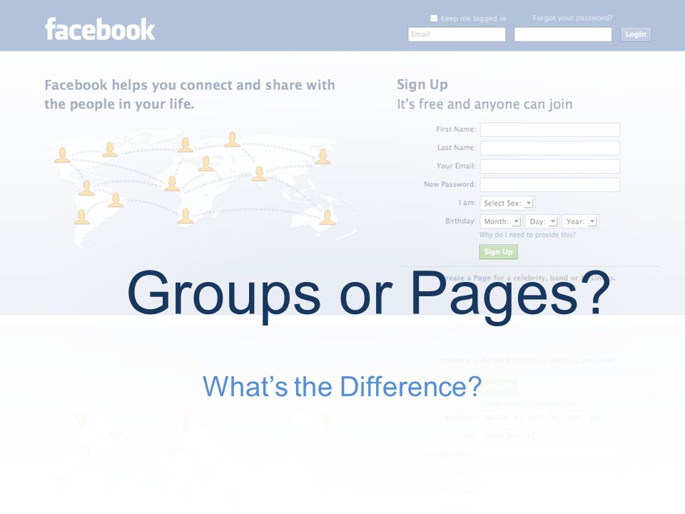 What’s the Difference Groups or Pages