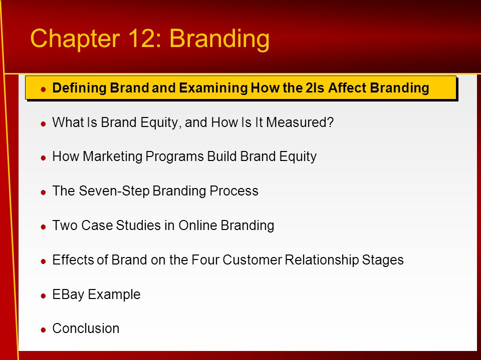 Defining Brand and Examining How the 2Is Affect Branding What Is Brand Equity, and How Is It Measured.