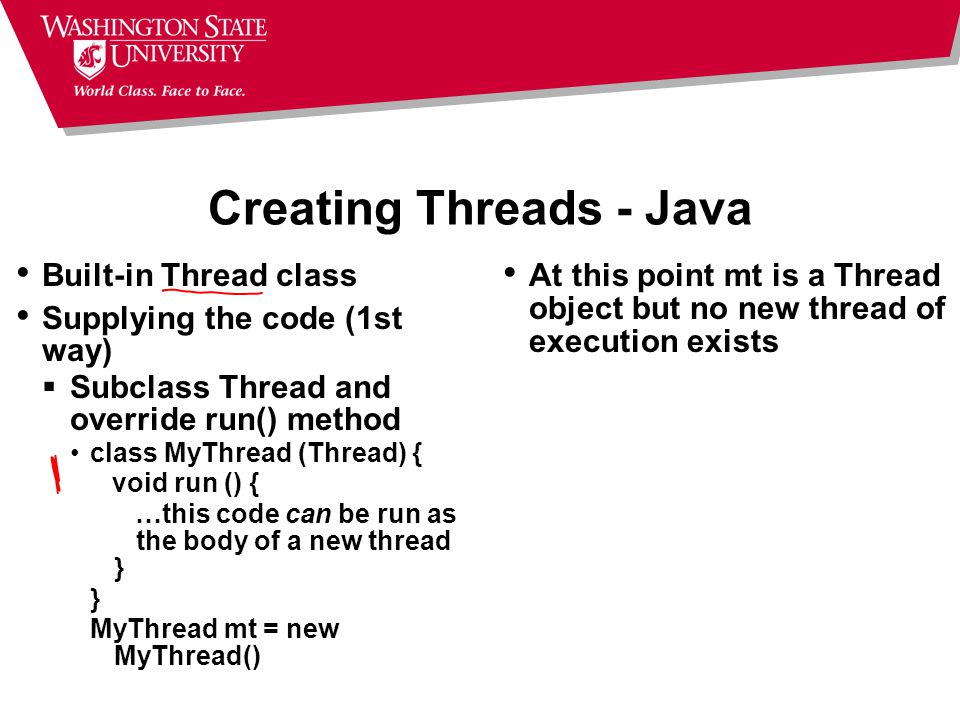 Overview Review – what constitutes a thread Creating threads – general ...