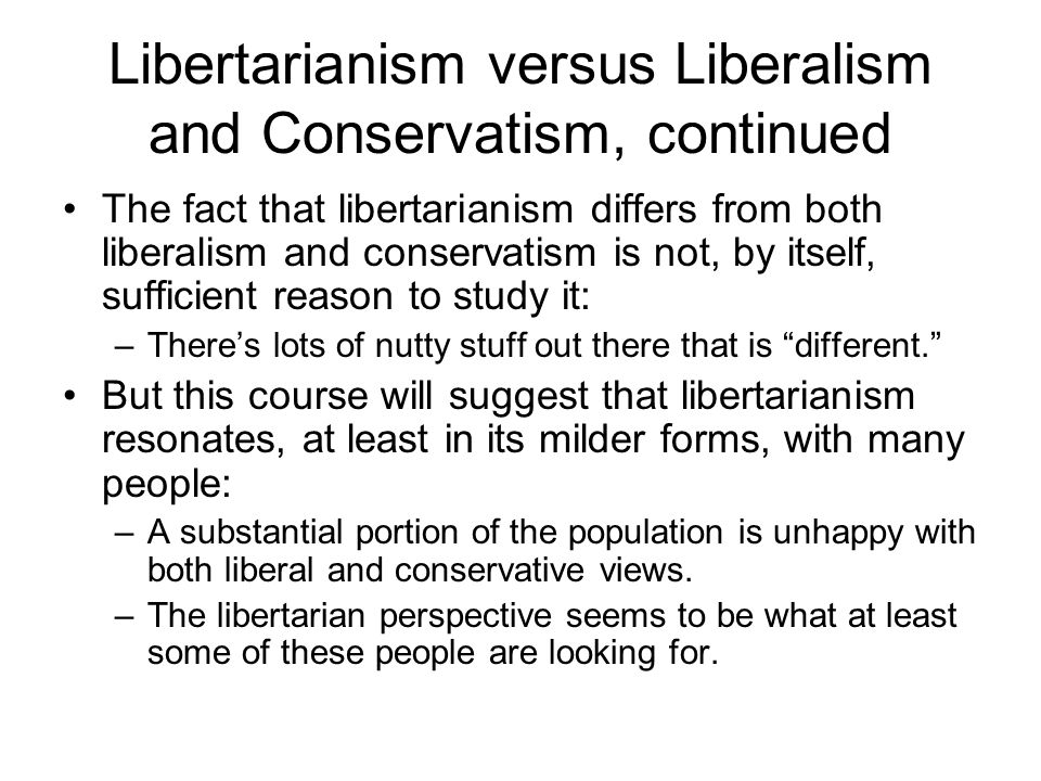 A Libertarian Perspective on Economic and Social Policy Lecture 1 ...