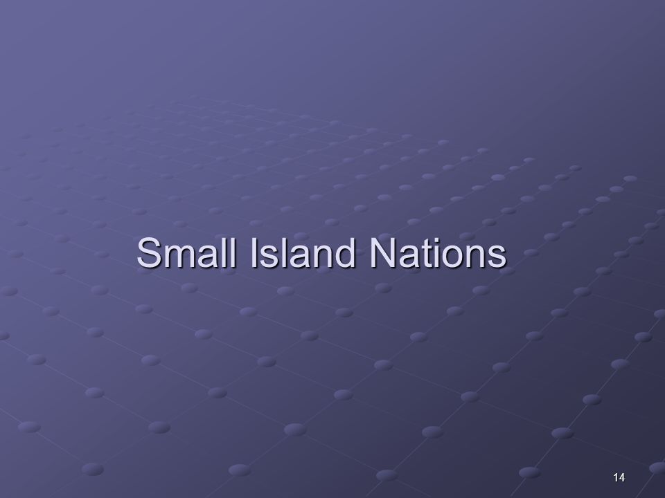 14 Small Island Nations