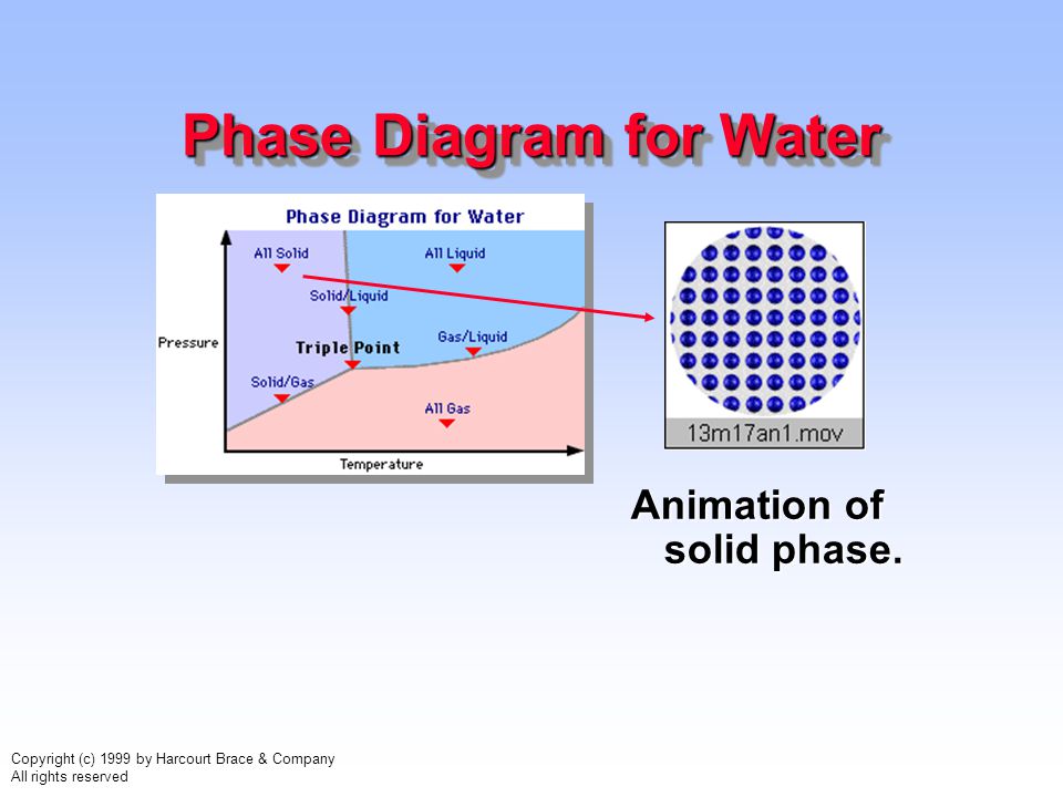 TRANSITIONS BETWEEN PHASES See the phase diagram for water, Figure Lines  connect all conditions of T and P where EQUILIBRIUM exists between the. -  ppt download