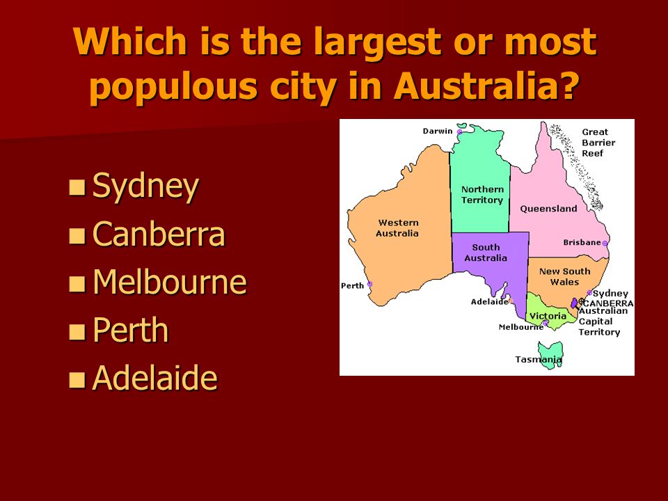 Australia is about the size of … Spain The US The British Isles
