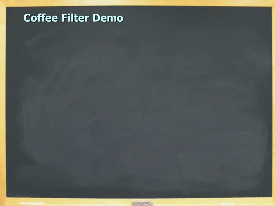 Coffee Filter Demo