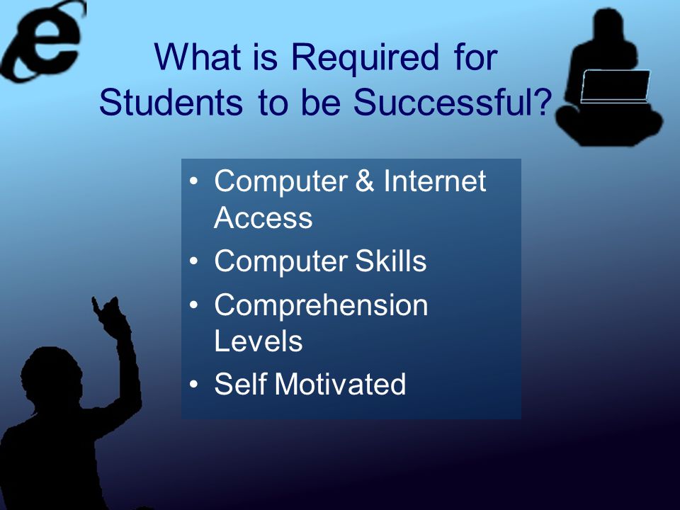 What is Required for Students to be Successful.