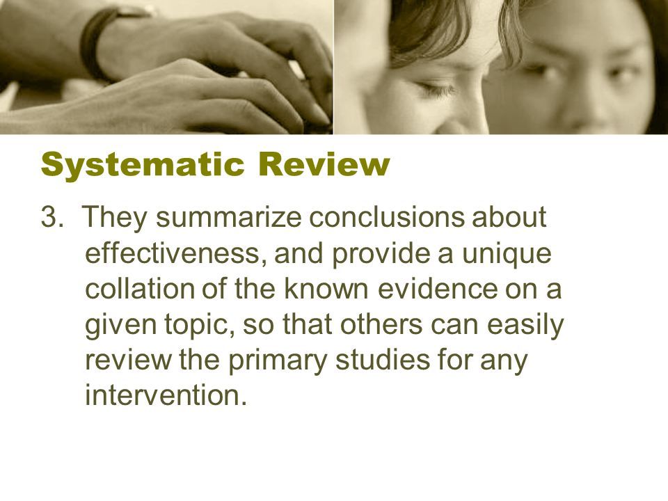 Systematic Review 3.