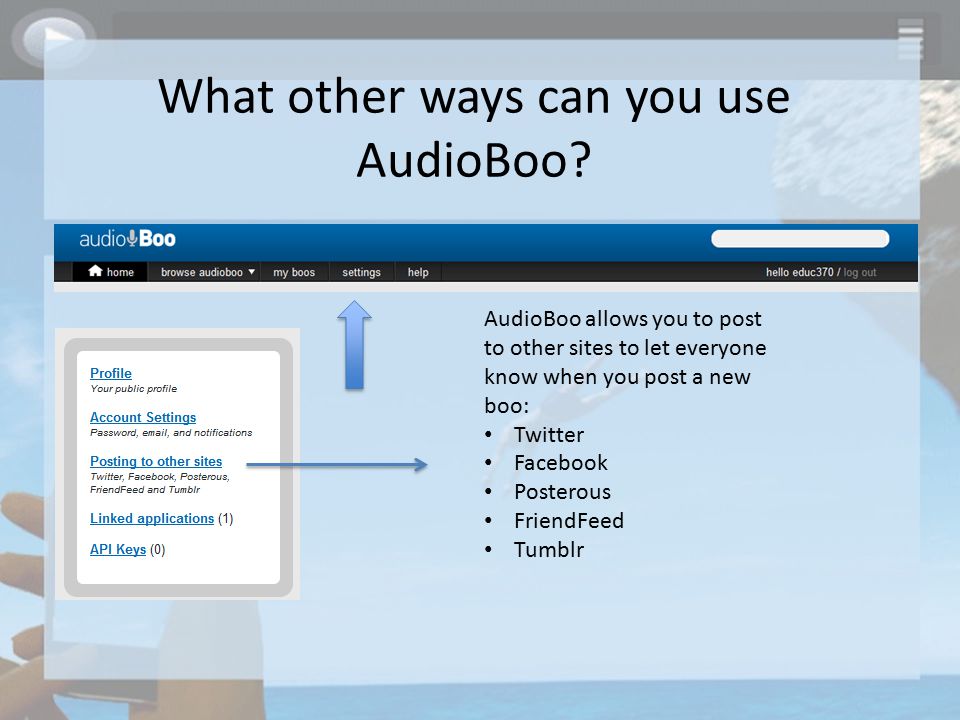 What other ways can you use AudioBoo.