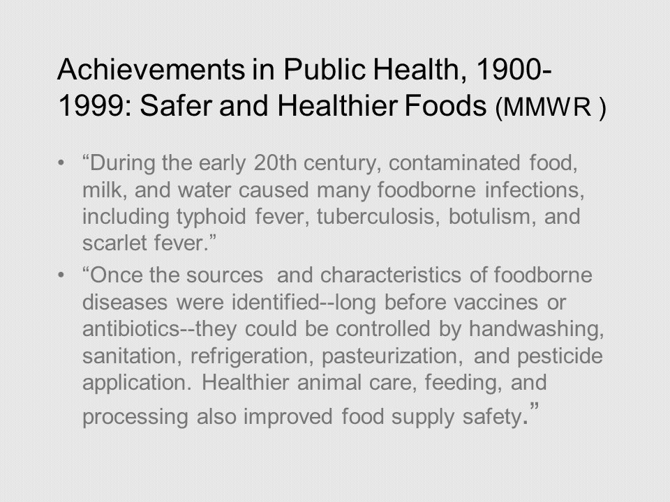 Brief History of Public Health Nutrition