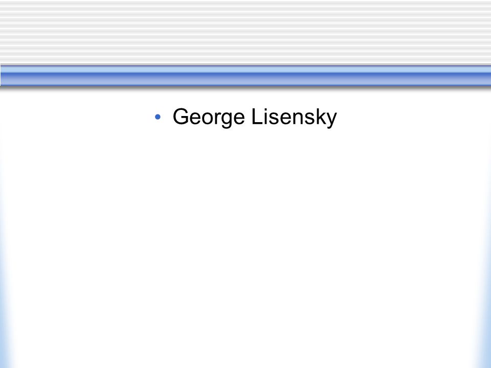 George Lisensky