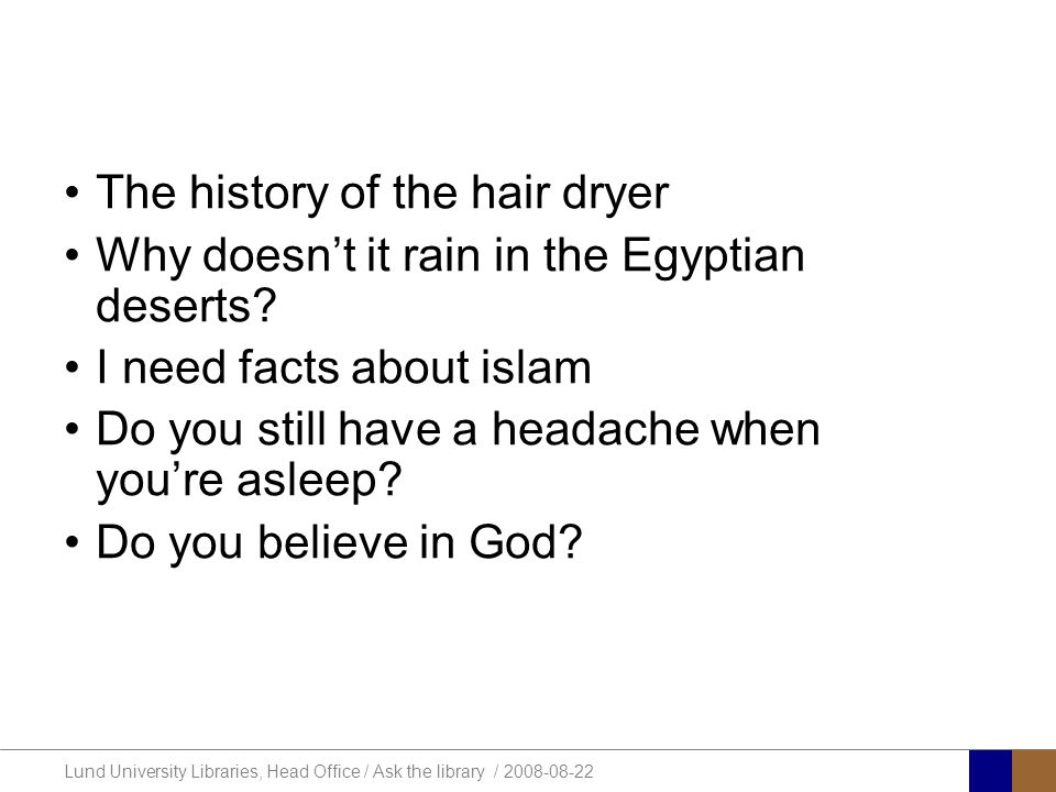 The history of the hair dryer Why doesn’t it rain in the Egyptian deserts.